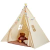 Koduva VEVOR vaikų žaidimų palapinė, teepee palapinė, smėlio spalvos, 118 x 118 x 143 cm