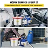 Koduva VEVOR vakuuminė kamera 2 gal/7,6 l su 4 CFM 113 l/min 1/3 AG vakuuminiu siurbliu