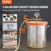 VEVOR Vakuuminė kamera su grūdinto stiklo dangčiu, 18,9 l, silikoninė