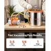 VEVOR Vakuuminė kamera su pompa, 18,93 l, 3,5 CFM 99 l/min, vienpakopė vakuuminė pompa
