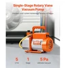VEVOR Vakuuminis siurblys, 141 L/min (5 CFM), vienos pakopos rotacinis mentinis