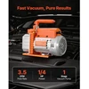 Koduva VEVOR vakuuminis siurblys, 3,5 CFM (99 L/min), vienos pakopos HVAC rotacinis mentinis, R134a/R22/R410a, 1/4 AG