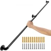 Koduva VEVOR vamzdinis laiptų turėklas, 152,4 cm, 200 kg, anglinis plienas, juodas