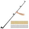 VEVOR Vamzdinis laiptų turėklas, 243,8 cm, juodas, anglinis plienas