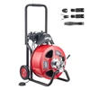 VEVOR Vamzdžių valymo mašina 30 m x 19 mm, automatinio padavimo, su 4 antgaliais ir kojiniu jungikliu