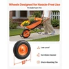 Koduva VEVOR vežimėlis WB-1000, oranžinis ir juodas, 120 kg, 5 cu. ft.