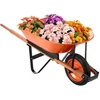 Koduva VEVOR vežimėlis WB-1000, oranžinis ir juodas, 120 kg, 5 cu. ft.