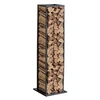VEVOR Vidinis malkų stovas, 33 × 32 × 112 cm, iki 45 kg, plieno, juodas