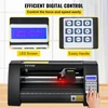 Koduva VEVOR vinilo pjaustyklė, 375 mm, LED ekranas, automatinė, su optiniu jutikliu ir SignMaster, skirta Windows