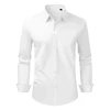 Koduva VEVOR vyriški marškiniai su sagomis, ilgos rankovės, slim fit, balti