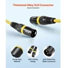 VEVOR XLR mikrofono kabelis, 6.1 m, 6 vnt., 3 kontaktų, auksu dengti, vyras–moteris