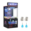 VEVOR Žaidimų automatas „Claw Crane Machine“ su šviesa ir garsu, reguliuojamos plieninės nagos, juoda ir violetinė