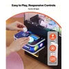 VEVOR Žaidimų automatas „Claw Crane Machine“ su šviesa ir garsu, reguliuojamos plieninės nagos, juoda ir violetinė