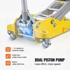 VEVOR Žemo profilio grindų domkratas 3 t, aliuminis, hidraulinis, 3.7"–18.3" (geltonas)