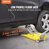 VEVOR Žemo profilio grindų domkratas 3 t, aliuminis, hidraulinis, 3.7"–18.3" (geltonas)