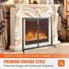 VEVOR Židinio apsauga su 2 panelėmis, 990 x 802 mm, juoda, vintage