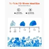 Koduva VEVOR židinų stiklas, 10 lbs / 4,5kg, 3/4 col. / 19,05 mm, aqua mėlynas + caribbean mėlynas + aqua žalias