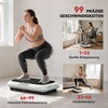 Koduva Vibracinė platforma su 99 lygiais, 2 fitneso juostomis, 73 x 40 x 13 cm, balta+juoda