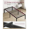 Koduva Viengulės lovos metalinis rėmas 90 x 200 cm, plieno, juodas, su vieta daiktams po lova
