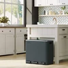 Koduva Virtuvinė šiukšliadėžė 54 l, plienas ir ABS plastikas, 60,4 x 30 x 56,3 cm