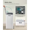 Koduva Virtuvinė šiukšliadėžė su 2 skyriais, 2 x 30 l, plieninė, matinė balta