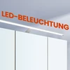 Koduva Vonios veidrodinė spintelė su LED apšvietimu, 14,5 x 70 x 70 cm, ąžuolo spalvos