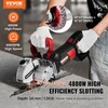 VEVOR Wall chaser KC125, 2500 W, 34 mm, juodas / raudonas