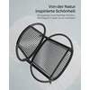 Lauko baldų komplektas Koduva Balkono baldų komplektas, 3 dalių, su stalu ir 2 kėdėmis, juodas, PE ir plienas