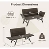 Lauko baldų komplektas Koduva Sulankstomas 2 vietų lauko sofa, pilka