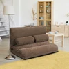 Lauko baldų komplektas Koduva Sulankstomas grindų sofa-lova su 2 juosmens pagalvėmis, kavos