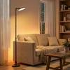 Koduva LED pastatomas šviestuvas, reguliuojamo aukščio 148–176 cm, su pasukama galvute, juodas