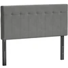 Lova Aosom 3 kartus reguliuojamas lovos galvūgalis su metalinėmis kojelėmis, pilkas, 140 x 10 x 106-126 cm
