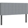 Lova Aosom Reguliuojamas lovos galvūgalis, pilkas, 160 x 10 x 106-126 cm