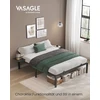 Lova Koduva Dvigulės lovos rėmas 160 x 200 cm, metalinis, su daiktų laikymo lentynomis, juodas