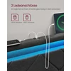 Lova Songmics Lovos rėmas su LED apšvietimu, 4 stalčiais ir reguliuojamu galvūgaliu, 210,2 x 95 x 88,2/94,7 cm