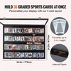 Nuotraukų rėmelis Koduva VEVOR 36 graded sports card display case, 77.5 x 61.7 x 5.3 cm, matinės juodos spalvos