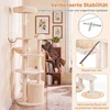Promotion Didelis daugiaaukštis kačių medis su draskyklėmis, smėlio spalvos, 149 cm
