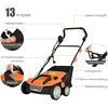 Promotion Elektrinis vejos skarifikatorius ir aeratorius, 1800 W, oranžinis, 67 x 58 x 86-104 cm
