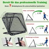 Promotion Futbolo kamuolio atmušėjas, 7 reguliuojami kampai, juodas, 101 x 96 x 97 cm