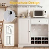 Promotion Indauja su lentynomis durelėse ir butelių laikikliu, balta, 120,7 x 40,6 x 83,8 cm