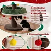 Promotion Kalėdų eglutės formos kačių bokštas su nameliu ir 2 platformomis, žalias