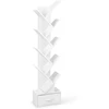 Promotion Laisvai pastatoma knygų lentyna su stalčiumi, 10 lentynų, balta, 38,1 x 21,6 x 149,9 cm