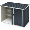 Promotion Lauko metalinis sandėliukas, pilkas ir sidabro spalvos, 232 x 125 x 162 cm