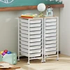 Promotion Mobili daiktadėžė su 10 stalčių, MDF viršus, balta, 36,8 x 33 x 85,1 cm