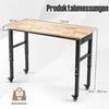 Promotion Mobilus reguliuojamo aukščio darbastalis su ratukais ir lizdais, 116 x 50 x 61,5-96,5 cm