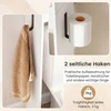 Promotion Tualeto lentyna su spintele, balta, MDF, 60 x 20 x 170 cm