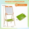 Promotion Vaikiškas 2 viename piešimo molbertas, magnetinė lenta ir juodoji lenta, 74-106 cm