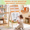 Promotion Vaikiškas 2 viename piešimo molbertas, magnetinė lenta ir juodoji lenta, 74-106 cm