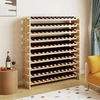Promotion Vyno butelių lentyna, 6 aukštų, 72 buteliams, pušies mediena, 120 x 29 x 79 cm
