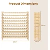 Promotion Vyno butelių lentyna, 6 aukštų, 72 buteliams, pušies mediena, 120 x 29 x 79 cm